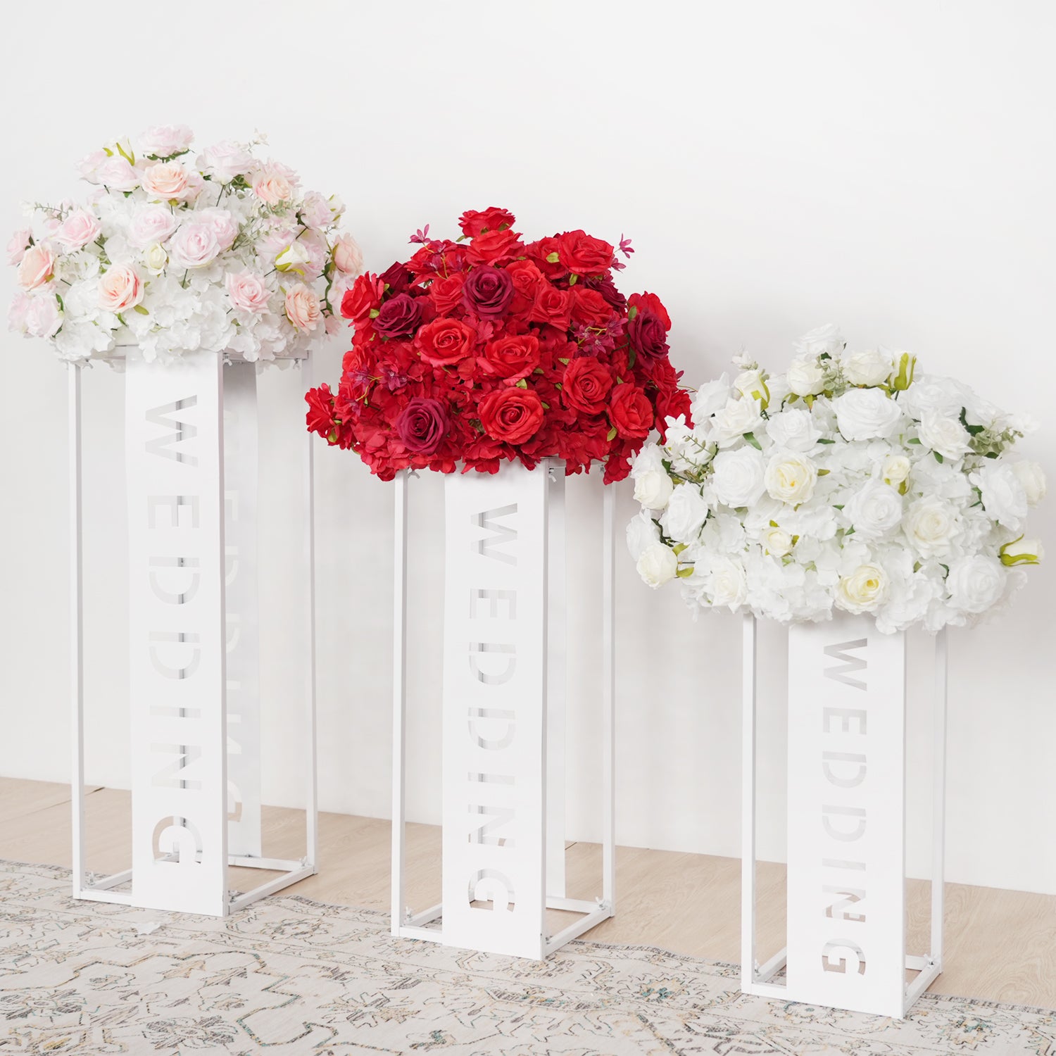 Hydrangea Rose Wedding Table Centerpiece Decor Figure 8